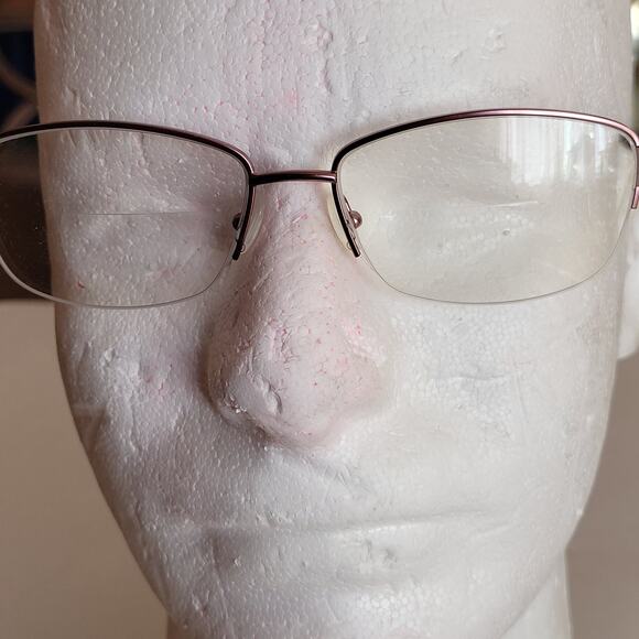 Marchon Eyeglass Frames Tres Jolie 171 601 Blush 54x16x135 Half Rim - Picture 11 of 15